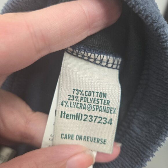 LL Bean Women's Blue Perfect Fit Cotton Knit Corduroy Straight-Leg Size Med Tall - Picture 4 of 6